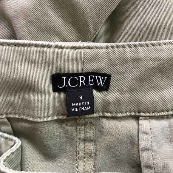 J.CREW Sage Green Patch Pocket Chino Shorts Size 8 - Picture 5 of 5